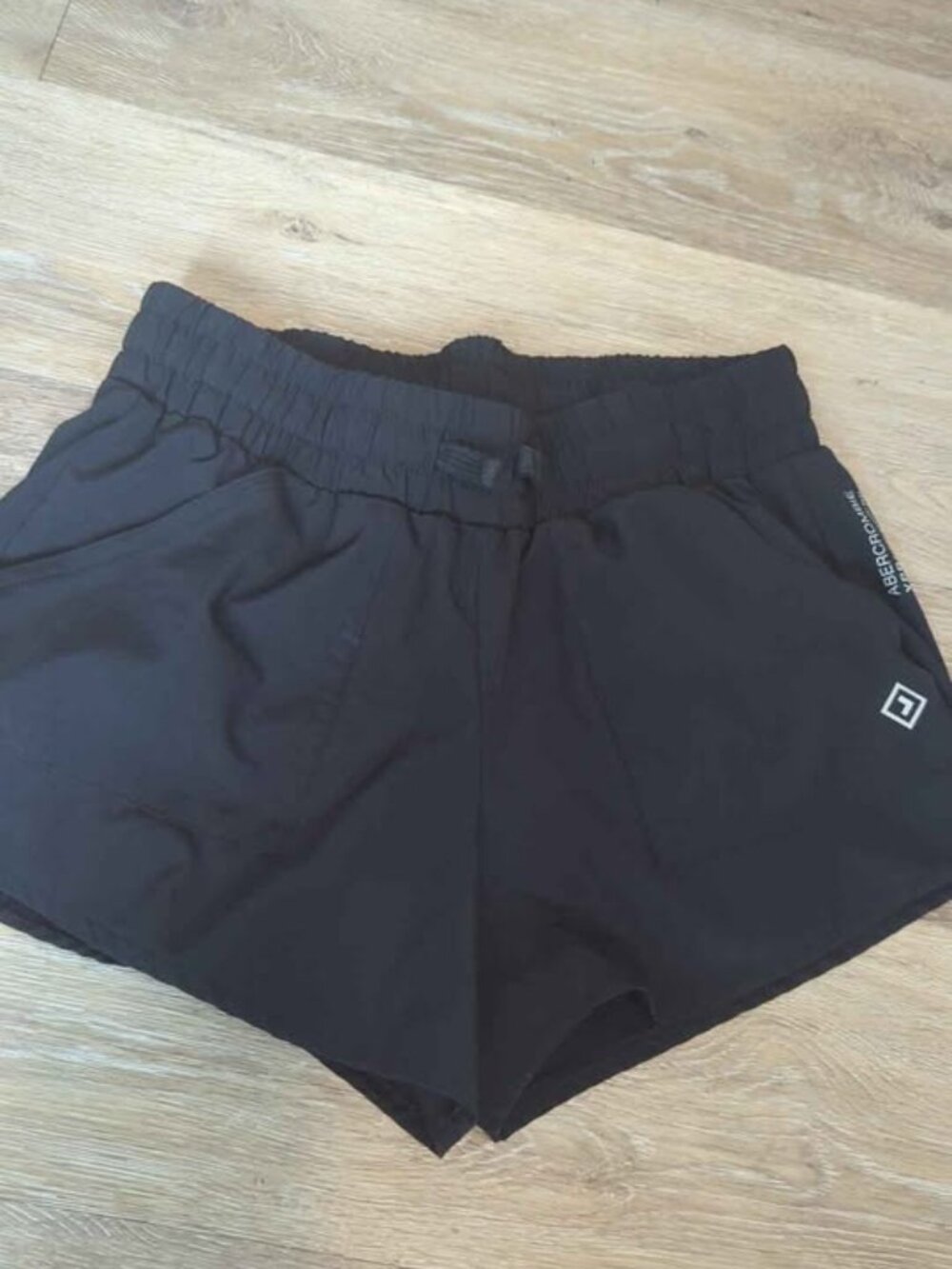Abercrombie kids YPB black athletic shorts girls 13/14